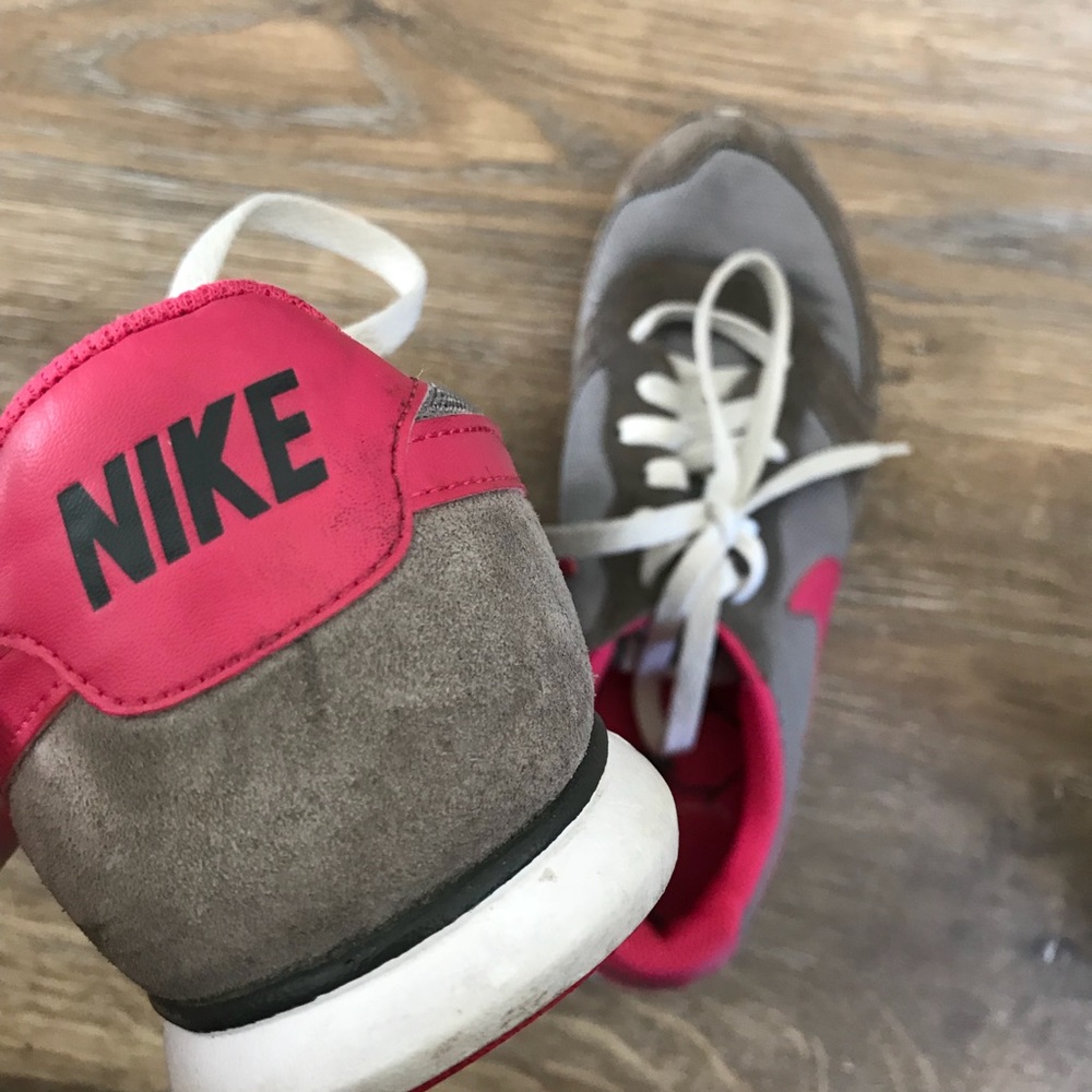 Pink and Grey Nikes